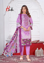 Hala Aayat Vol 3 Cotton Digital Print Embroidered Dress Material Collection