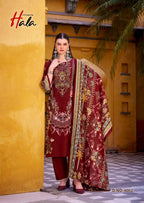 Hala Aayat Vol 4 Cotton Digital Printed Style With Heavy Embroidered Dress Material