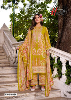 Hala Aayat Vol 5 Cotton Digital Printed Style With Heavy Embroidered Dress Material