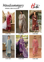 Hala Mausummery Vol 1 Lawn Cotton Karachi Print Dress Material