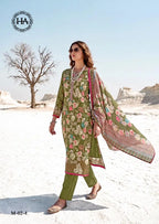 Harshit Lumina Pure Zam Embroidered Dress Material