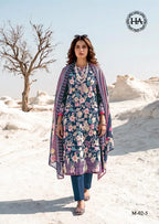 Harshit Lumina Pure Zam Embroidered Dress Material