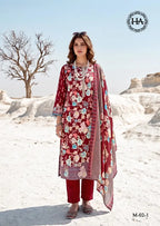 Harshit Lumina Pure Zam Embroidered Dress Material