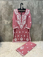 Hoor Tex 186 A To D Hevay Rayon With Embroidered Kurti With Bottom