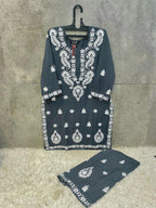 Hoor Tex 186 A To D Hevay Rayon With Embroidered Kurti With Bottom