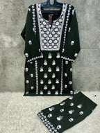 Hoor Tex 187 A To D Rayon With Embroidery Worked Salwar Kameez