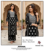 Hoor Tex 187 A To D Rayon With Embroidery Worked Salwar Kameez