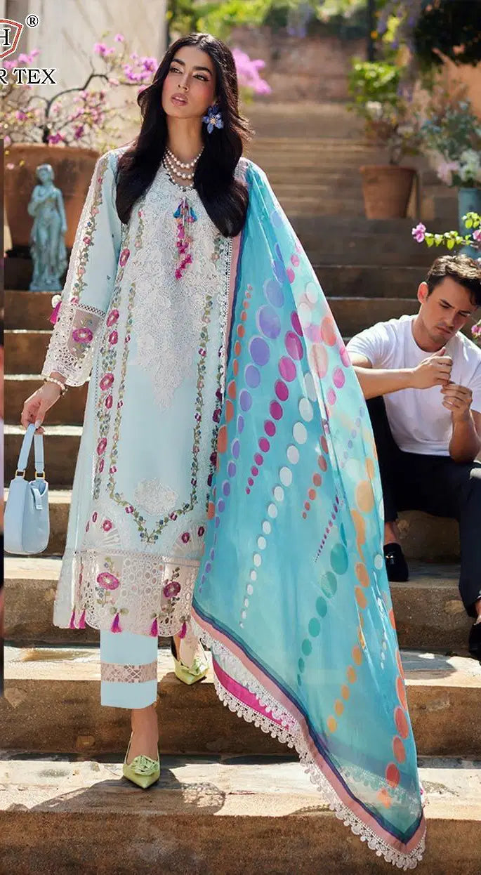 Hoor Tex 327 Cotton Embroidered Salwar Kameez Collection