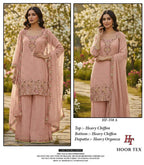Hoor Tex 358 A To D Chiffon Embroidered Salwar Kameez Collection