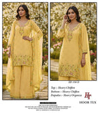 Hoor Tex 358 A To D Chiffon Embroidered Salwar Kameez Collection
