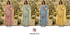 Hoor Tex 358 A To D Chiffon Embroidered Salwar Kameez Collection