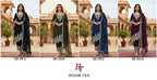 Hoor Tex 370 A To D Georgette With Zarkan Wokred Salwar Kameez