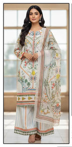 Hoor Tex 410 Rayon Satin Printed Salwar Kameez