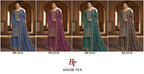 Hoor Tex 473 A To D Chinon Cut Worked Salwar Kameez