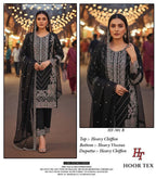 Hoor Tex 501 A To D Heavy Chiffon Pakistani Salwar Suit Collection