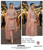 Hoor Tex 501 A To D Heavy Chiffon Pakistani Salwar Suit Collection