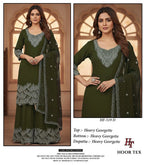 Hoor Tex 519 A To D Blooming Georgette With Zarkan Worked Salwar Kameez