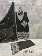 Hoor Tex 519 A To D Blooming Georgette With Zarkan Worked Salwar KameezC