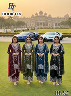 Hoor Tex 527 A To D Blooming Georgette Salwar Kameez