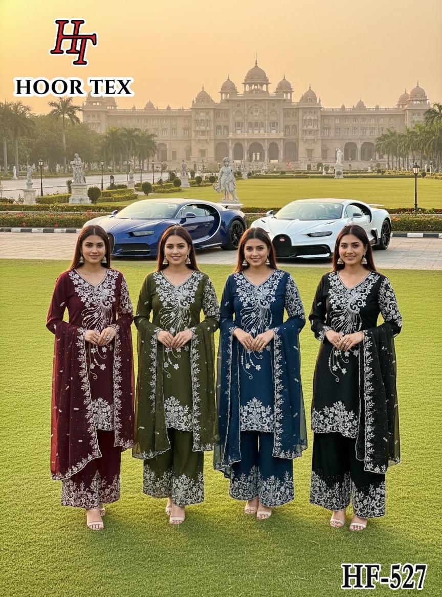 Hoor Tex 527 A To D Blooming Georgette Salwar Kameez