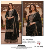 Hoor Tex 529 A To D Chinon Embroidered Salwar Kameez