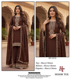 Hoor Tex 529 A To D Chinon Embroidered Salwar Kameez