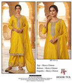 Hoor Tex 533 A To D Chinon Embroidered Salwar Kameez