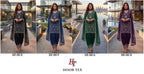 Hoor Tex 585 E To H Georgette Embroidered Salwar Kameez Collection