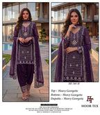 Hoor Tex 585 E To H Georgette Embroidered Salwar Kameez Collection