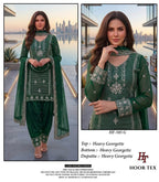 Hoor Tex 585 E To H Georgette Embroidered Salwar Kameez Collection