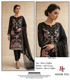 Hoor Tex 636 A To C Chiffon Embroidered Salwar Kameez