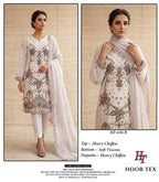 Hoor Tex 636 A To C Chiffon Embroidered Salwar Kameez
