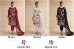 Hoor Tex 636 A To C Chiffon Embroidered Salwar Kameez