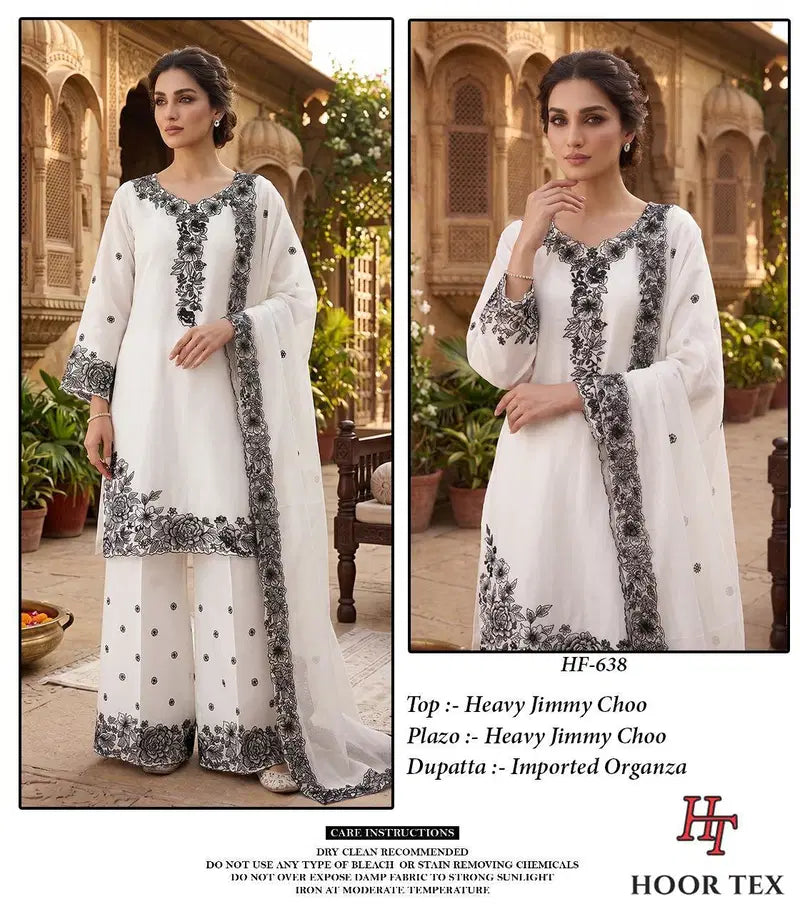 Hoor Tex 638 Jimmy Choo Embroidered Salwar Kameez