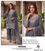 Hoor Tex 669 A To D Royal Rim Zim Embroidery Salwar Kameez