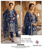 Hoor Tex 686 A To D Crystal Viscose Embroidered Salwar Kameez