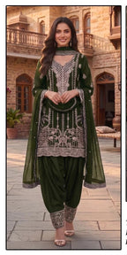 Hoor Tex 690 A To D Georgette Embroidered Salwar Kameez
