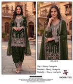 Hoor Tex 690 A To D Georgette Embroidered Salwar Kameez