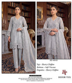 Hoor Tex 699 A To D Chiffon Embroidered Salwar Kameez