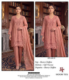 Hoor Tex 699 A To D Chiffon Embroidered Salwar Kameez