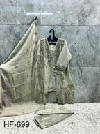 Hoor Tex 699 A To D Chiffon Embroidered Salwar Kameez