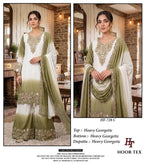 Hoor Tex 728 A To D Georgette Embroidered Salwar Kameez