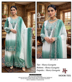 Hoor Tex 728 A To D Georgette Embroidered Salwar Kameez