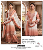 Hoor Tex 728 A To D Georgette Embroidered Salwar Kameez