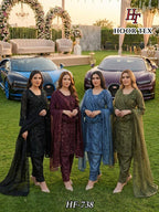 Hoor Tex 738 Slub Armani Designer Salwar Kameez Collection