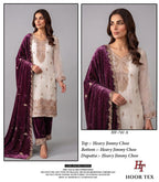 Hoor Tex 741 A To D Jimmy Choo Embroidered Salwar Kameez Collection