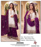 Hoor Tex 763 A To D Jimmy Choo Embroidered Salwar Kameez