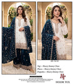 Hoor Tex 763 A To D Jimmy Choo Embroidered Salwar Kameez