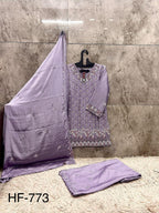 Hoor Tex 773 A To D Chinon Embroidered Salwar Kameez