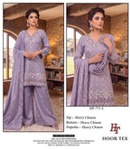 Hoor Tex 773 A To D Chinon Embroidered Salwar Kameez